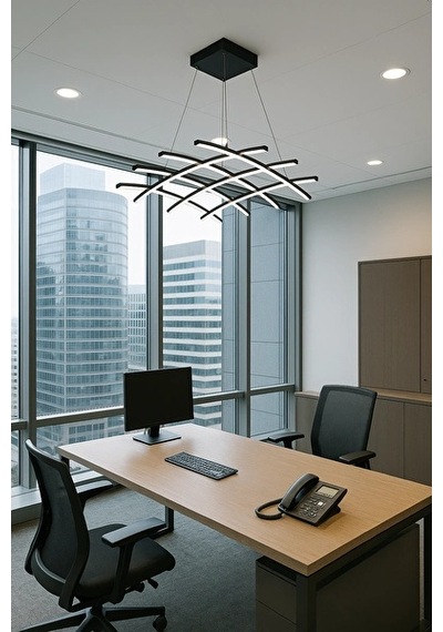 Cazy Led Avize Sarkıt Aether 70 70 Cm 100 Watt Çok Renkli