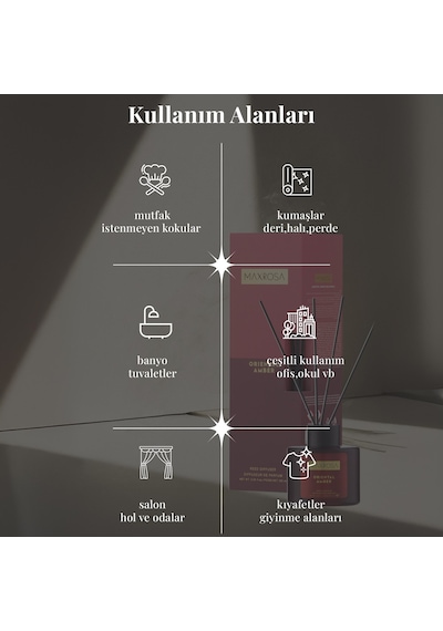 Maxrosa Oriantal Amber Oda Koku Seti Gül