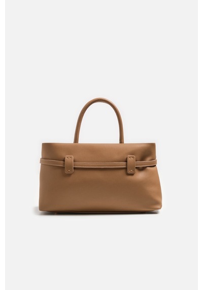 K&s Çapraz Askılı Süet Çanta Camel