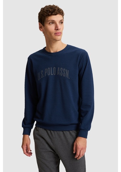 U.S. Polo Assn. Erkek Lacivert Pijama Takımı 50333240-vr033