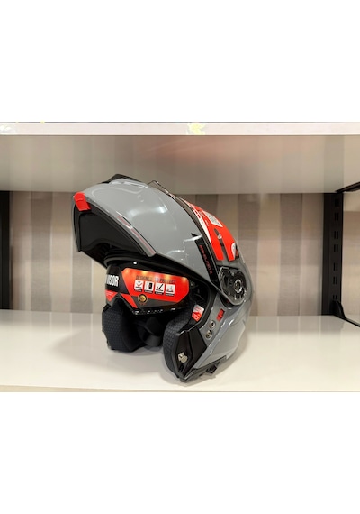 Mt Helmets Mt Genesis Sv A12 Çene Açılır Motosiklet Kaskı Nardo Gri