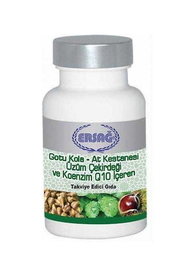 Ersağ Gotu Kola At Kestanesi Üzüm Çekirdeği Koenzim Q10 Gıda T