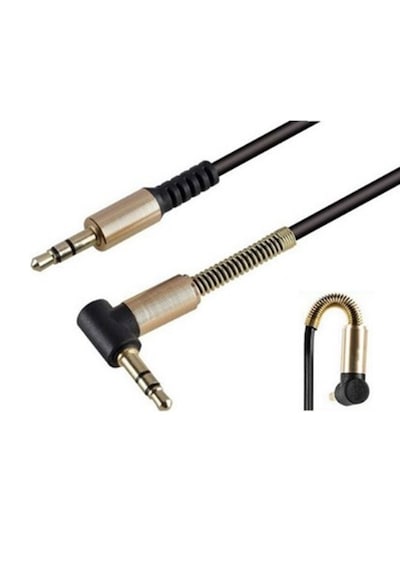 Auris Ars-au03 Mikrofonlu Aux Kablo 3.5mm Yaylı Altın Uçlu