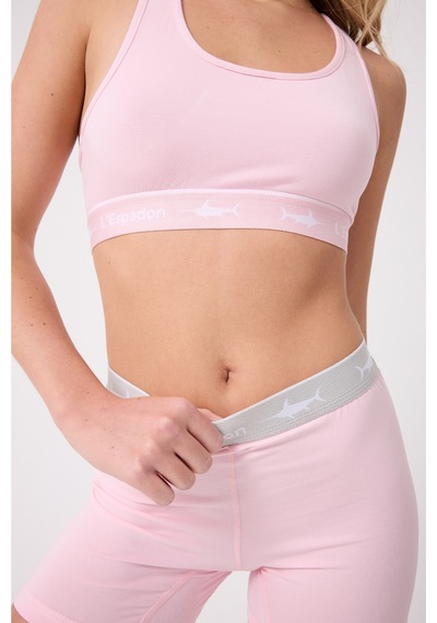 Athleshorts Yüksek Bel Kadın Uzun Boxer Şort-3274 Pembe