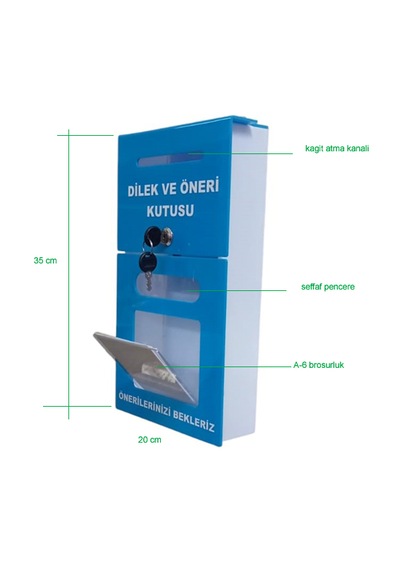 Mavi A-6 Dilek Öneri Kutusu