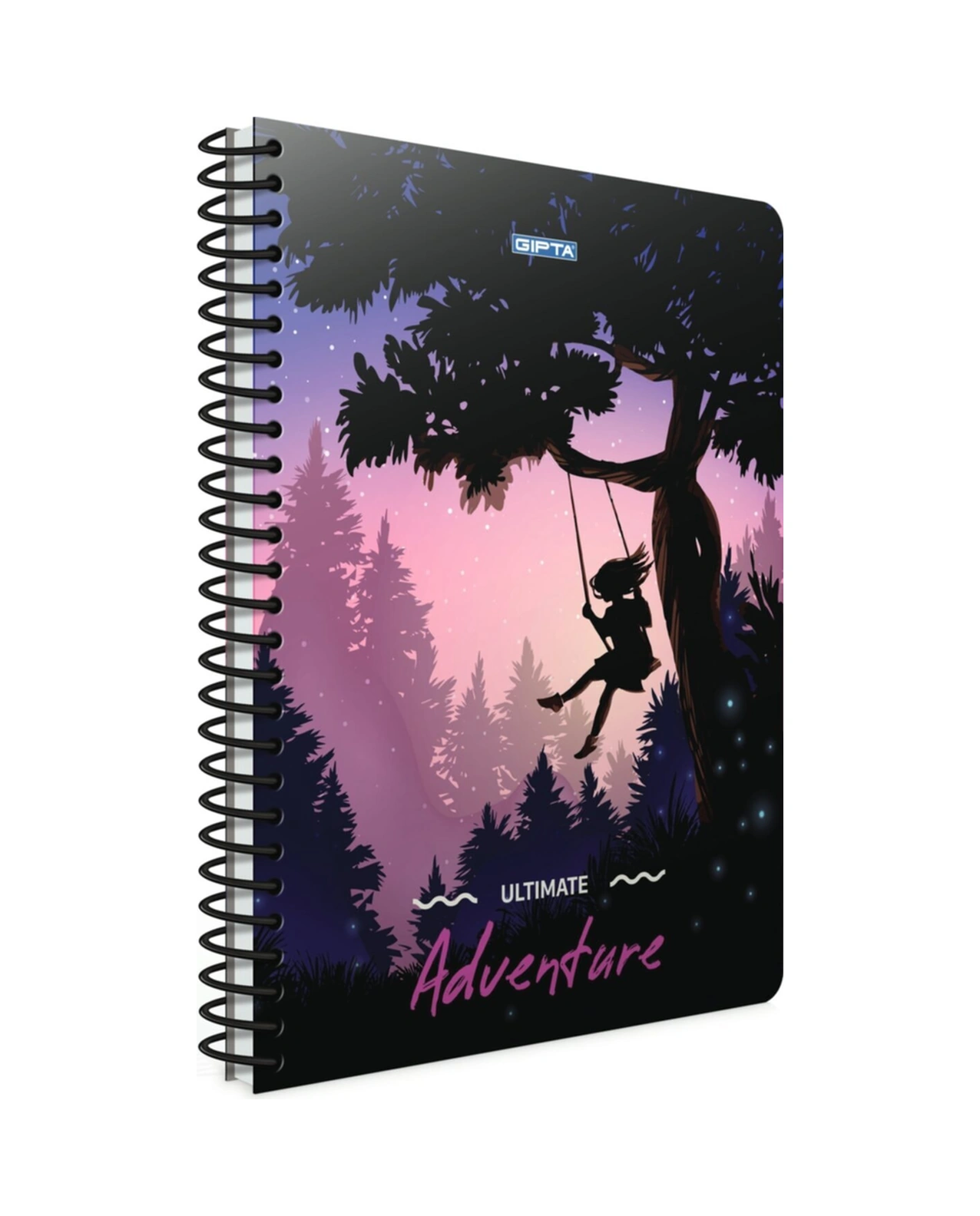 Adventure Spiralli Karton Kapak 80 Yaprak A4 Defter Seti Kareli 4'lü