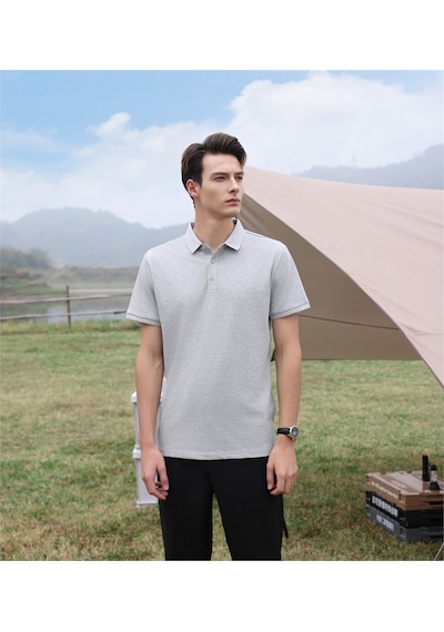 New Performance Premium Polo T-shirt %55,5 Polyester %40,9 Pamuk %3,6 Dut İpeği Gri
