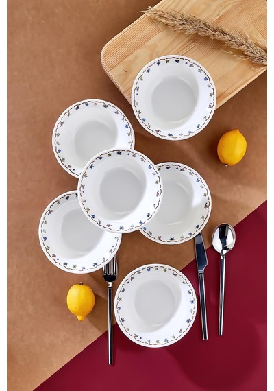 Meadow Porselen Kase Seti, 6'li, 14 Cm, Çok Renkli Diğer