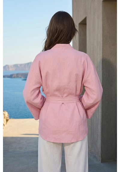 Kadın Kuşaklı Kimono 1177 Pembe