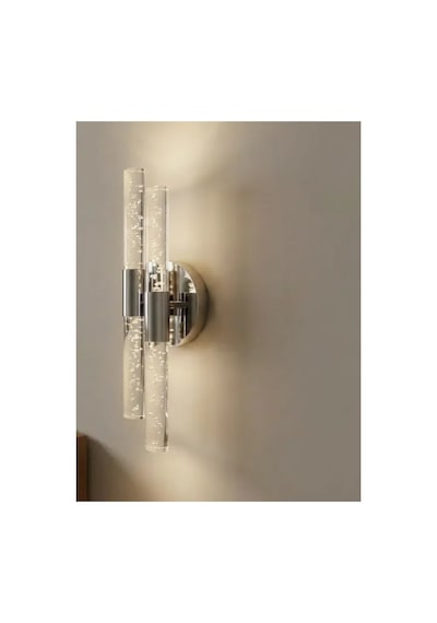 Bubbleflux Dubble Small 31 Cm Modern Tasarım Led Aplik - Duvar Lambası - Gümüş - Pilli - Günışığı Gümüş Pilli