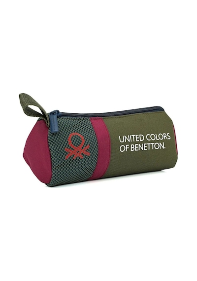 United Colors Of Benetton Tek Gözlü Kalem Çanta 20901 - Yeşil/bordo Çok Renkli