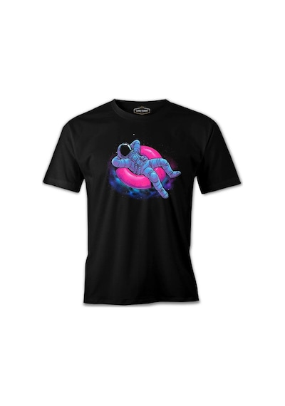 Sea Ring - Astronot Siyah Erkek Tshirt