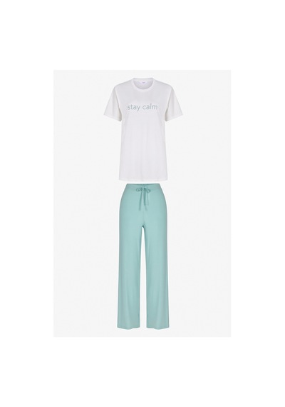 Penti Mint Yeşili Mama Stay Calm Pantolon Pijama Takımı
