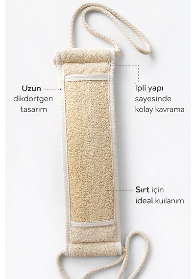 Kabak Lifli İpli Kemer Uzun Sırt Kesesi