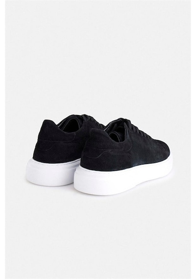 Süvari Siyah Süet Bağcıklı Sneakers Say2001500012-s09