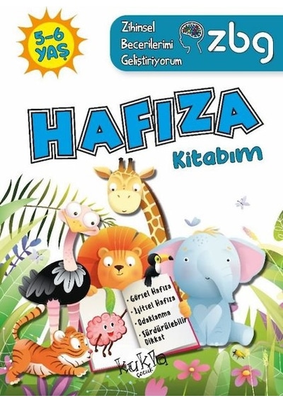 5 - 6 Yaş Hafıza Kitabım - ZBG Zihinsel Becerilerimi Geliştiriyorum - Buçe Dayı - Kukla