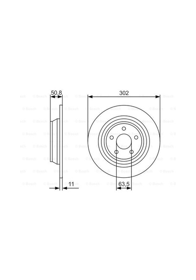 Ford Mondeo 1.5 2014-2018 Bosch Arka Disk 2 Adet