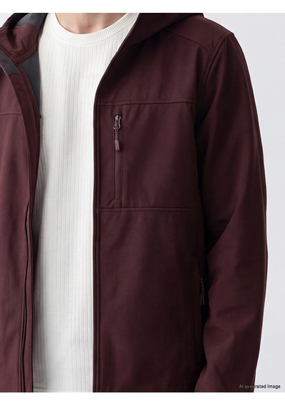 Lcwaıkıkı Classic Bordo Regular Fit Kapüşonlu Erkek Ceket