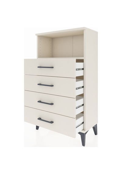 Arges Komodin Tek Raflı 4 Çekmeceli 60x30x106 Aytaşı-aytaşı Aytaşı