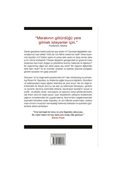 Monkeyluv: Genler, Bedenlerimiz, Toplum - Robert M. Sapolsky