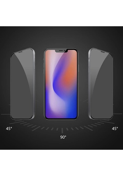 Ally Apple iPhone Uyumlu 12 Pro Max 6.7 3d Full Privacy Gizlilik Cam Ekran Koruyucu- 5775