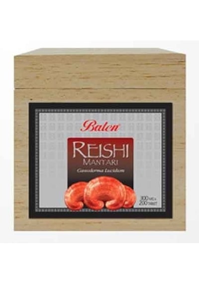 Balen Reishi Tablet 300 MG 200 Adet (Tahta Kutu)