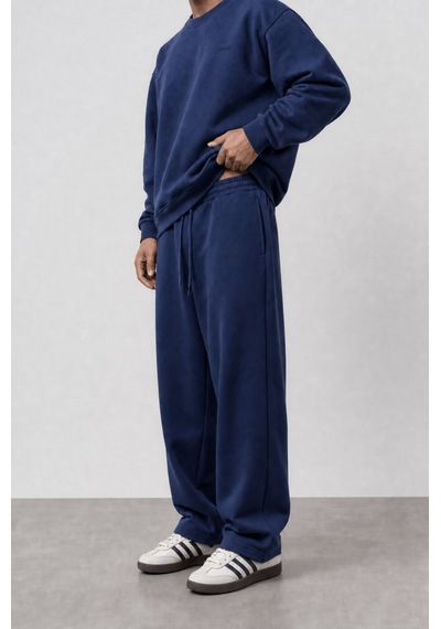 Erkek Respire Basic Baggy Eşofman Altı Lacivert