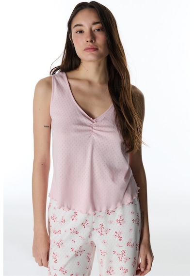 Penti Pembe Blossom Pamuklu Pointel Atlet Pijama Üstü