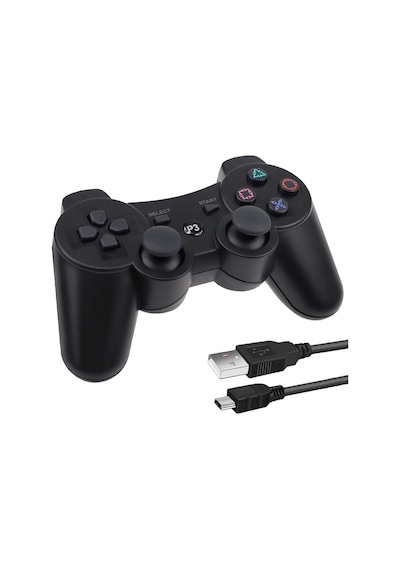 Ps3 Doubleshock Siyah Bluetooth Wireless Controller Oyun Kolu Ps3