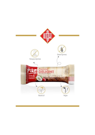 Kakaolu Ve Turna Yemişli Hindistan Cevizli Bar 32 G X 12 Adet