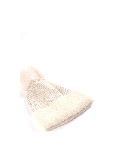 Ponponlu Kırçıllı Bere W26spb005 Uw26spb00534 Bej