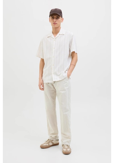 Jack & Jones Jpstkane Summer Linen Blend Erkek Jogger Keten Karışımlı Yazlık Pantolon Krem