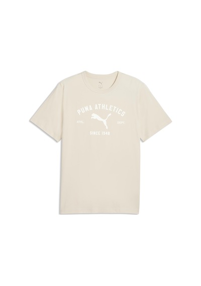 Puma Class Graphic Erkek Bej Günlük Stil T-shirt 69222687