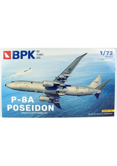 Big Planes Kits 7222 1/72 Ölçek, Ölçek,p-8a Poseidon Yolcu Uçağı, Plastik Model Kiti-55943