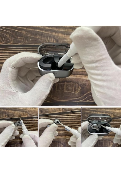 Samsung Galaxy Buds3 / Galaxy Buds3 Pro Ve Galaxy Buds3 Fe Uyumlu Şeffaf Premium Kulaklık Kılıfı, Silikon Kulaklık İpi Ve 3'ü 1 Arada Bluetooth Kulaklık Temizleme Kalemi Seti Şeffaf