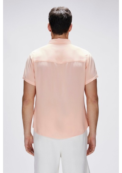 Bad Bear Frank Pembe Erkek Basic Kısa Kollu Gömlek Pembe