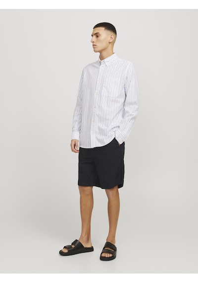 Jack & Jones Erkek Keten Karışımlı Şort - Jaiden - 12274968 Black