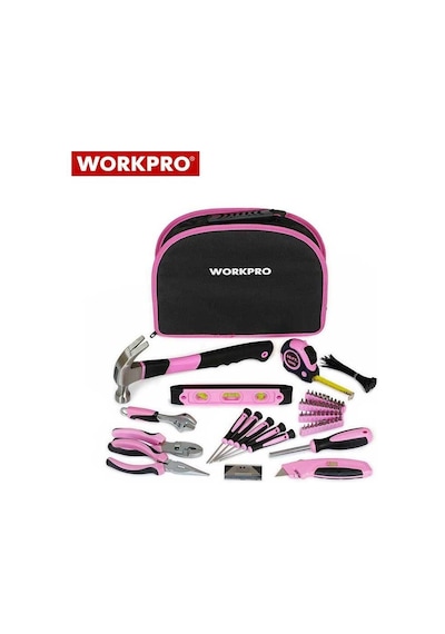 Workpro W009012 Çantalı Pembe El Aletleri Seti. 103Parça