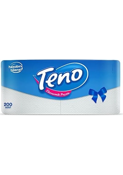 Teno Peçete Tek Katlı Beyaz 200 Adet -