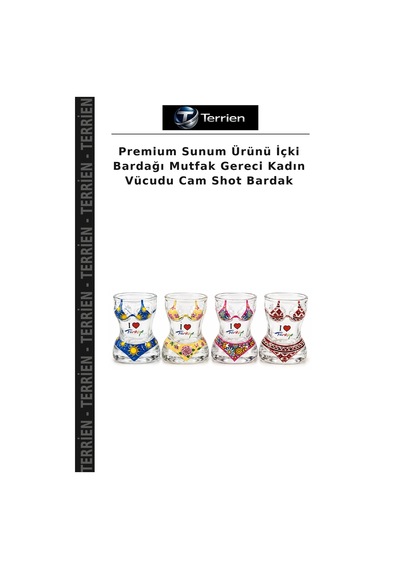 Premium Sunum Ürünü İçki Bardağı Mutfak Gereci Kadın Vücudu Cam Shot Bardak