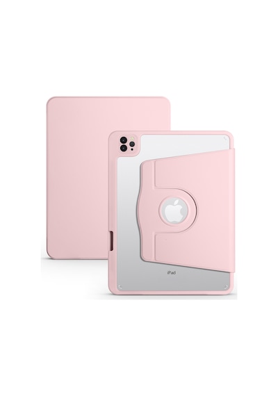 Apple Uyumlu iPad 10.2 8.Nesil Kılıf Termik Kalem Bölmeli Dönebilen Standlı Kılıf