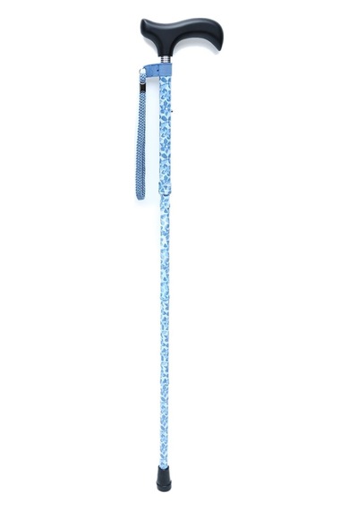 Mf606 Katlanır Baston B044-8449-1 Mavi Çiçekli
