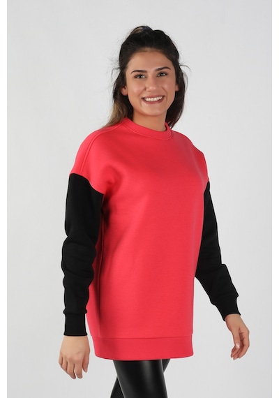 Kadın Kolları  Renkli Sweatshirt  Nar