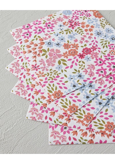 English Home Colorful Blooms Kağıt 20'li Kağıt Peçete 33x33 Cm Turuncu