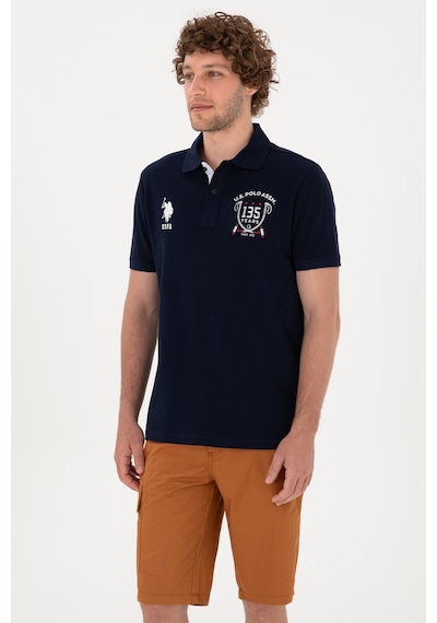 U.S. Polo Assn. Erkek Regular Fit Polo Yaka Lacivert Tişört 50299667-VR033