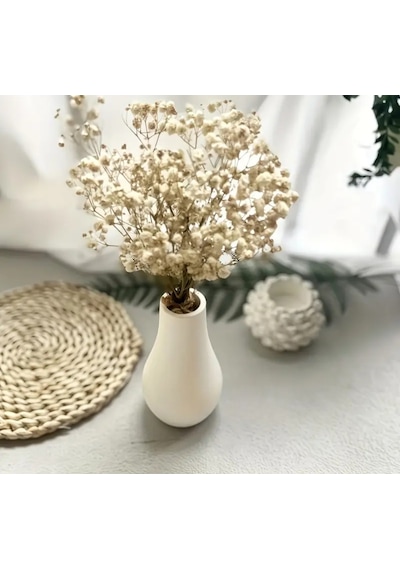 Minimal Beyaz Bohem Dekoratif Vazo