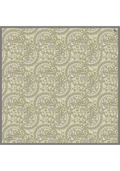 Armine İpek Eşarp 2025 Yaz - 9304-07 Yağ Yeşili Twill Yağ Yeşili