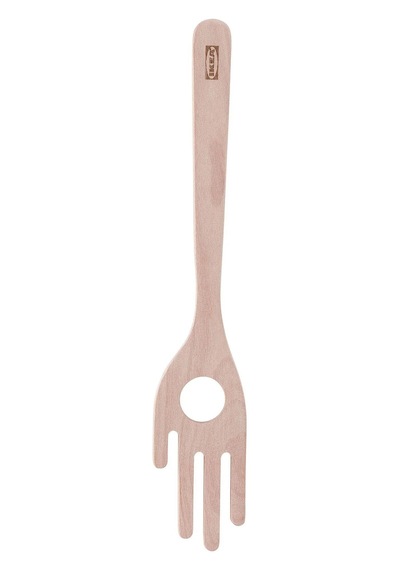 Ikea Strålfena Spagetti Servis Kaşığı 30 Cm Kahverengi