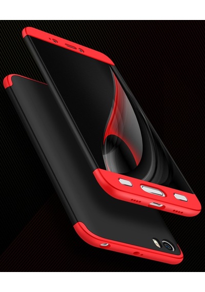 Xiaomi Mi 5S Kilif Zore Kamera Korumali 360 Tam Koruma Ays 235327887 - Renk Seçimi / Kirmizi+Siyah