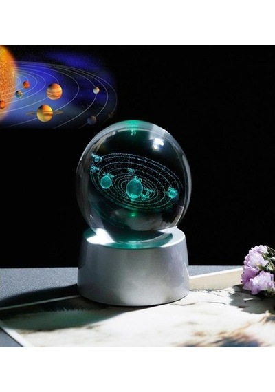 Kristal Cam Küre Samanyolu Led Lamba